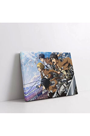 Attack On Titan Toplu Kanvas Tablo