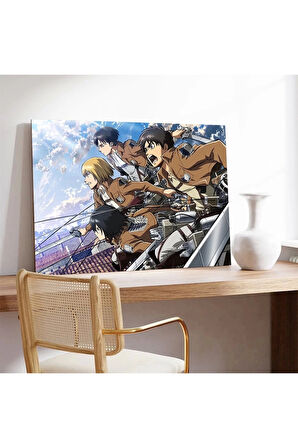 Attack On Titan Toplu Kanvas Tablo