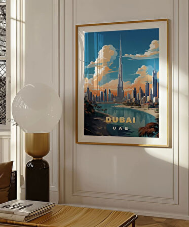 Çerçevesiz Poster Dubai Burj Khalifa Kulesi