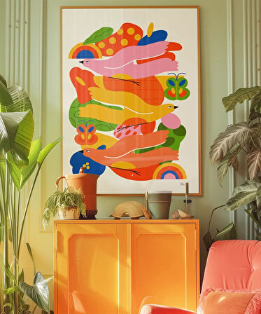 Çerçevesiz Poster Hayallerin Kanatları