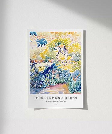 Çerçevesiz Poster Henri Edmond Cross The Artist’s Garden At Saint Clair