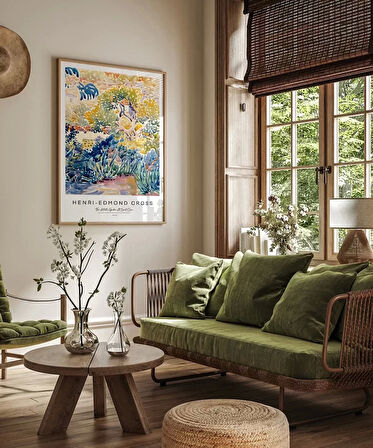 Çerçevesiz Poster Henri Edmond Cross The Artist’s Garden At Saint Clair