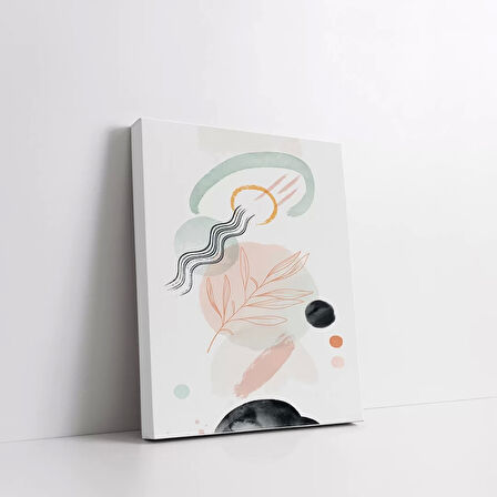 Işıltılı Geometrik Desenli Kanvas Tablo