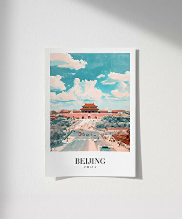 Çerçevesiz Poster Pekin'in Tarihi Kapısı