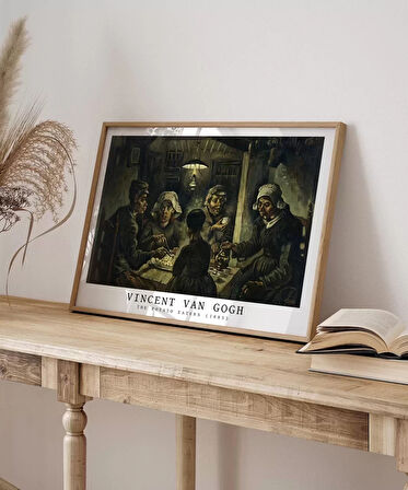 Çerçevesiz Poster Vincent Van Gogh Patates Yiyenler