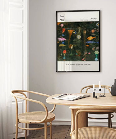Çerçevesiz Poster Paul Klee Balık Büyüsü