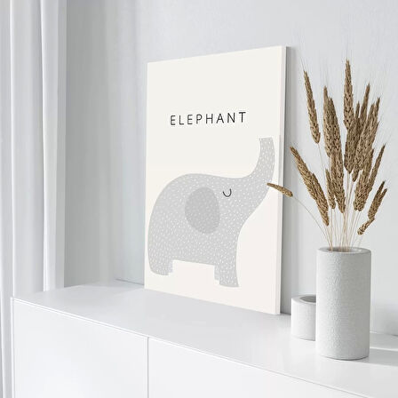 Minik Filin Dünyası Kanvas Tablo