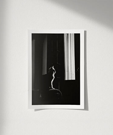 Çerçevesiz Poster Pencere Önünde Düşler