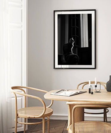 Çerçevesiz Poster Pencere Önünde Düşler