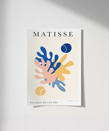 Çerçevesiz Poster Matisse Papiers Découpés No 5