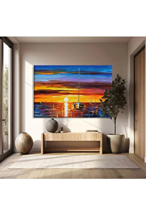 Günbatımı Yansımaları Kanvas Tablo