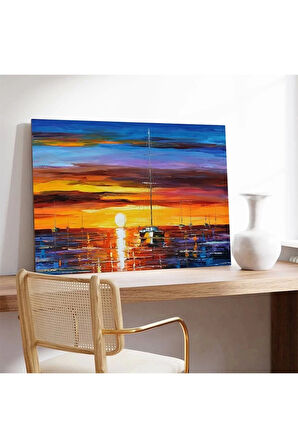 Günbatımı Yansımaları Kanvas Tablo