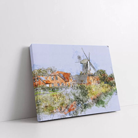 Hollanda İdili Kanvas Tablo