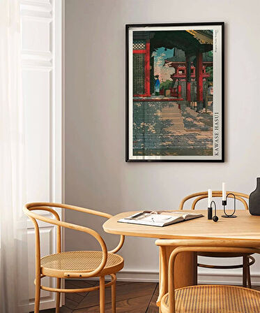 Çerçevesiz Poster Kawase Hasui Meguro Fudo Tapınağı