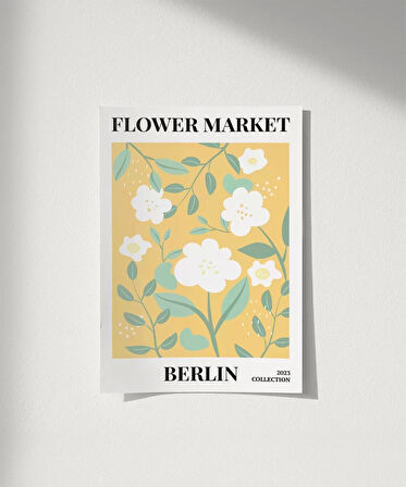 Çerçevesiz Poster Berlin Çiçek Koleksiyonu