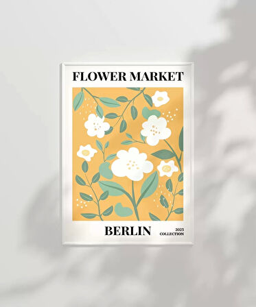 Çerçevesiz Poster Berlin Çiçek Koleksiyonu
