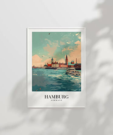 Çerçevesiz Poster Hamburg Seyahat