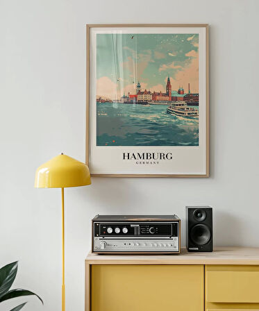 Çerçevesiz Poster Hamburg Seyahat
