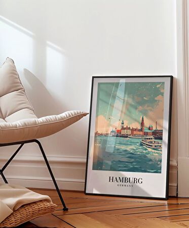 Çerçevesiz Poster Hamburg Seyahat