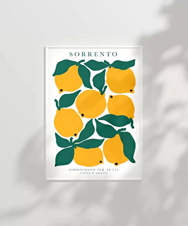 Çerçevesiz Poster Sorrento Limonlar