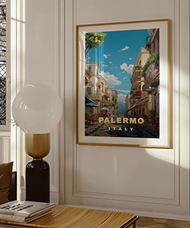 Çerçevesiz Poster Palermo'nun Büyüleyici Sokakları