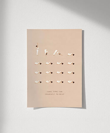 Çerçevesiz Poster Dur ve Nefes Al