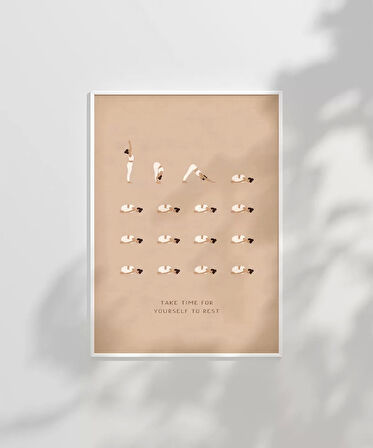 Çerçevesiz Poster Dur ve Nefes Al