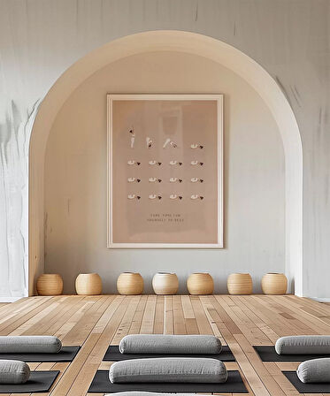 Çerçevesiz Poster Dur ve Nefes Al