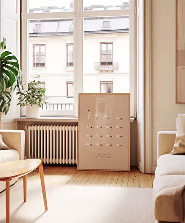 Çerçevesiz Poster Dur ve Nefes Al