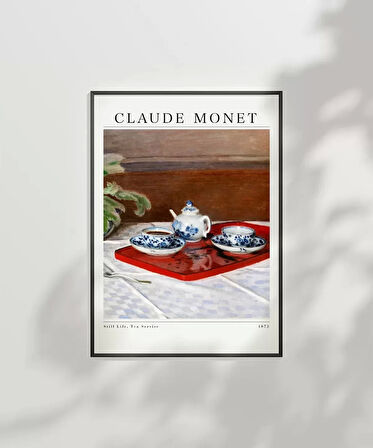 Çerçevesiz Poster Claude Monet Çay Servisi (2)