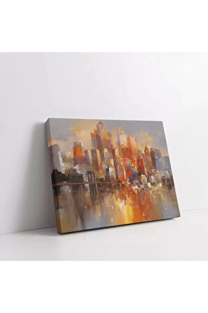 Şehir Işıkları Kanvas Tablo
