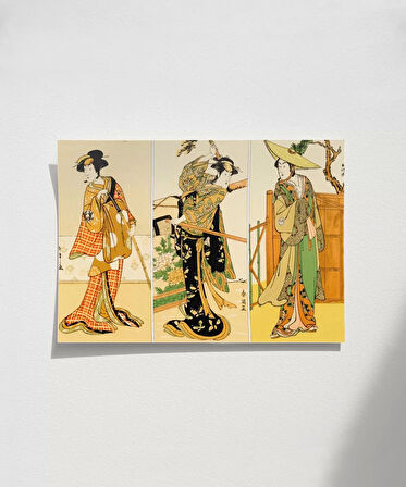 Çerçevesiz Poster Samuray ve Hanım