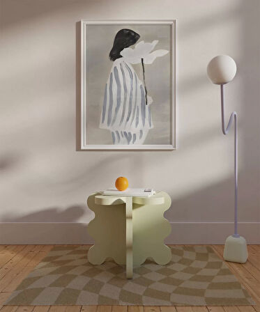 Çerçevesiz Poster Beyaz Çiçeğin Sadeliği