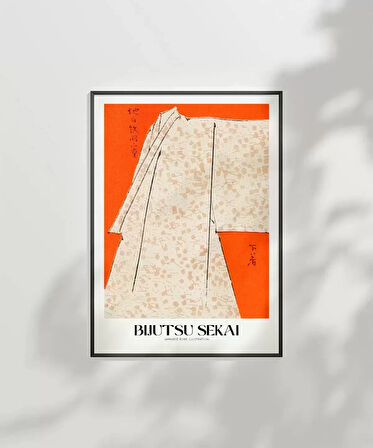 Çerçevesiz Poster Bijutsu Sekai Japon Elbise
