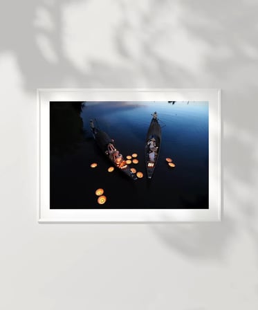 Çerçevesiz Poster Geceye Bırakılan Işıklar