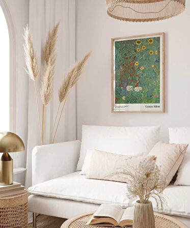 Çerçevesiz Poster Gustav Klimt Ayçiçekli Çiftlik Bahçesi 2