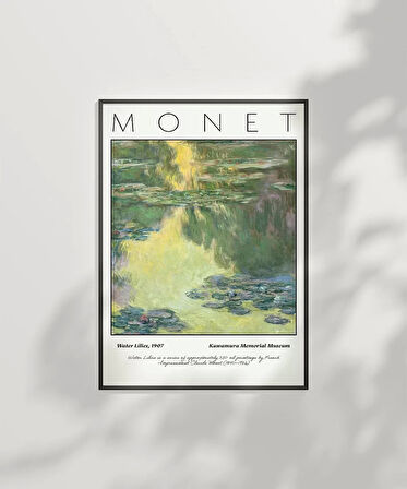 Çerçevesiz Poster Claude Monet Zambaklar