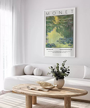 Çerçevesiz Poster Claude Monet Zambaklar