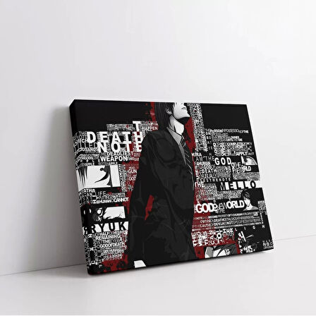 Death Note Yazılı Kanvas Tablo