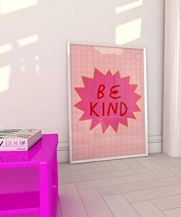 Çerçevesiz Poster Pembe Naziklik