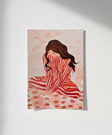 Çerçevesiz Poster Zarif Düşünceler Dekoratif