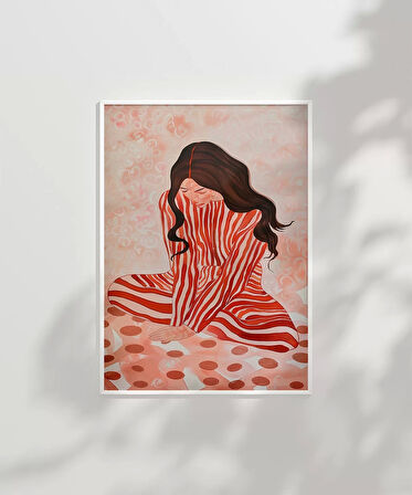 Çerçevesiz Poster Zarif Düşünceler Dekoratif