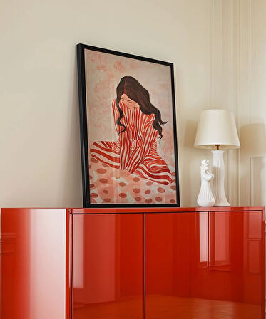 Çerçevesiz Poster Zarif Düşünceler Dekoratif