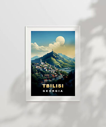 Çerçevesiz Poster Gürcistan’ın Büyüleyici Başkenti Tiflis