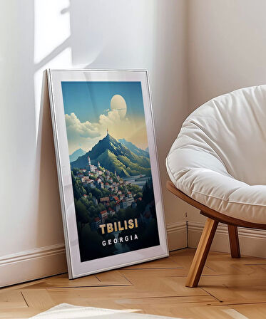 Çerçevesiz Poster Gürcistan’ın Büyüleyici Başkenti Tiflis