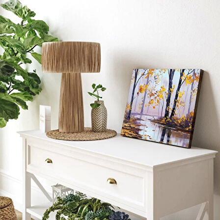 Sakin Göl Yansımaları Kanvas Tablo"