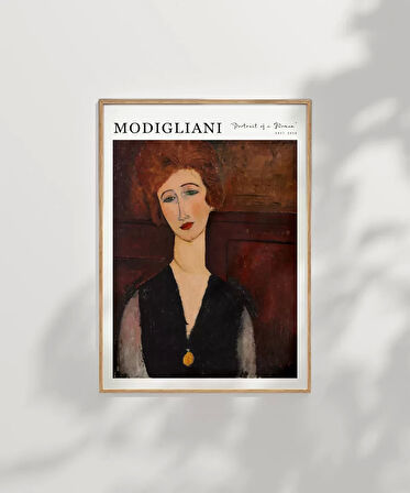 Çerçevesiz Poster Modigliani Bir Kadının Portresi