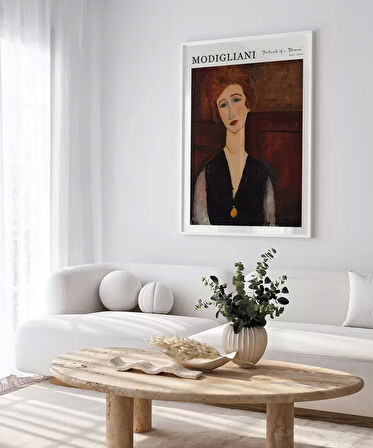 Çerçevesiz Poster Modigliani Bir Kadının Portresi
