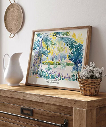 Çerçevesiz Poster Henri-Edmond Cross Saint Clair'deki Ressamın Bahçesi