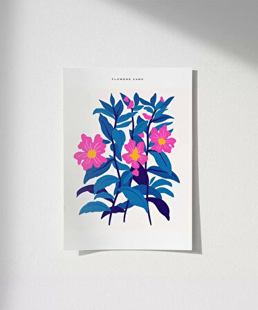 Çerçevesiz Poster Doğanın Göz Alıcı Çiçekleri